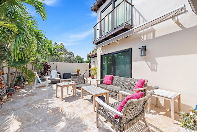 1484 Via Del Sol, Jupiter, FL 33477 - patio / terrace with an outdoor living space and a patio