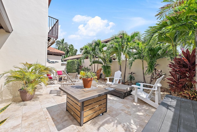 1484 Via Del Sol, Jupiter, FL 33477 - patio / terrace with a fenced backyard and a patio area