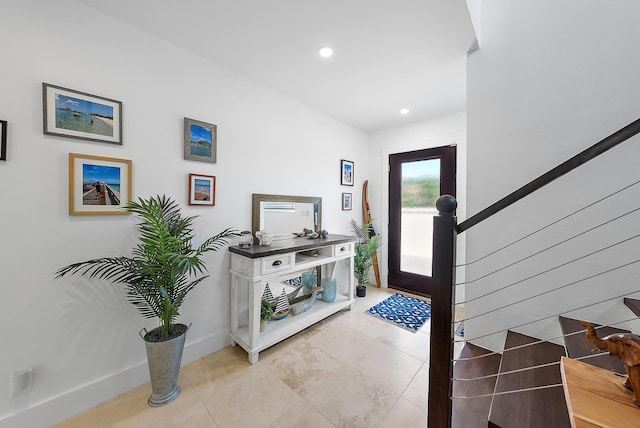 1484 Via Del Sol, Jupiter, FL 33477 - tiled foyer featuring recessed lighting and baseboards