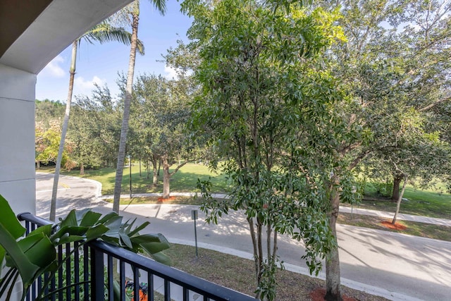 view of balcony