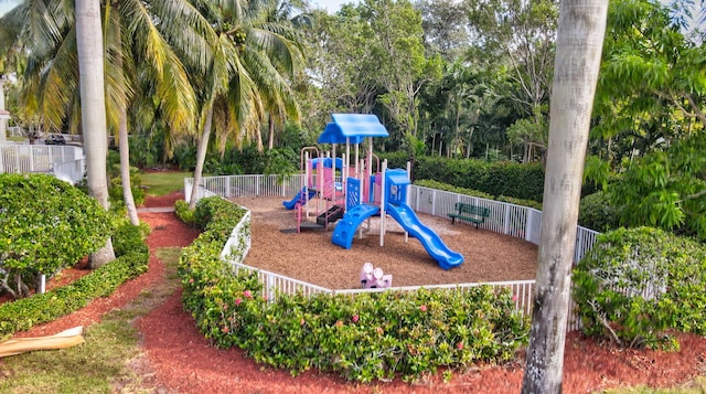 view of jungle gym