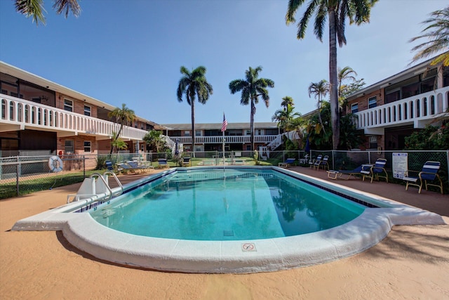 view of pool