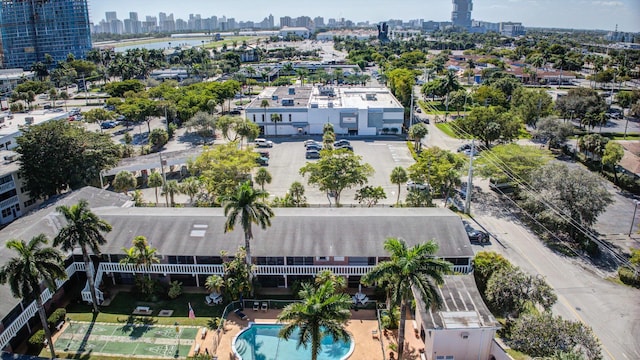 birds eye view of property