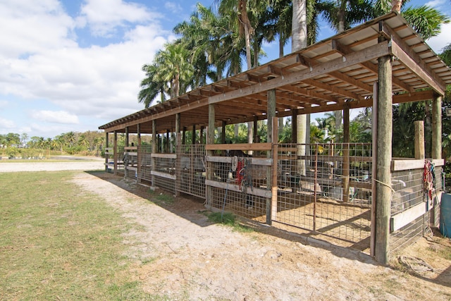 view of home's community featuring an outdoor structure