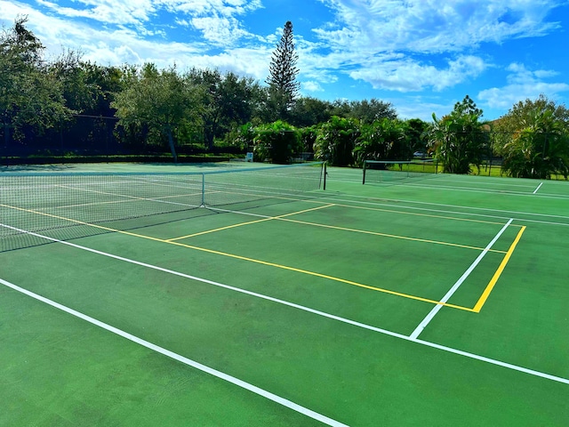 view of sport court