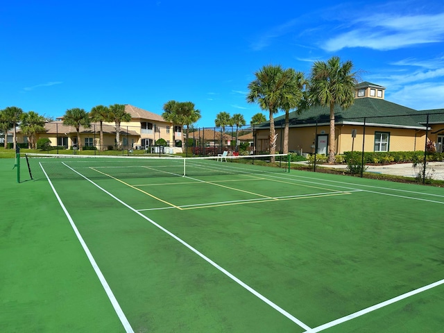 view of tennis court