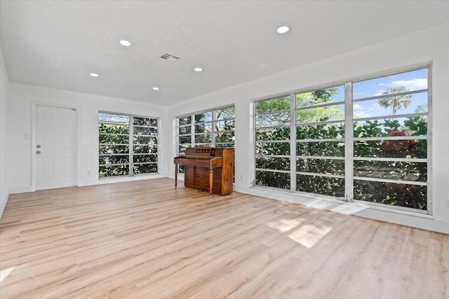 interior space featuring light hardwood / wood-style floors