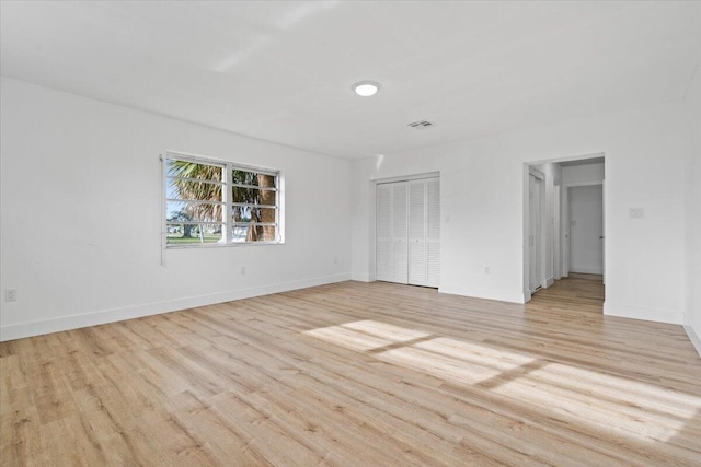 interior space with light wood-type flooring