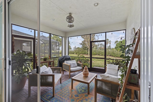 view of sunroom