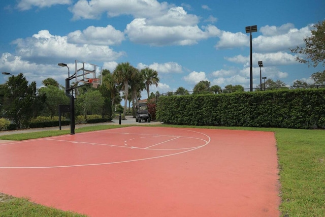 view of sport court