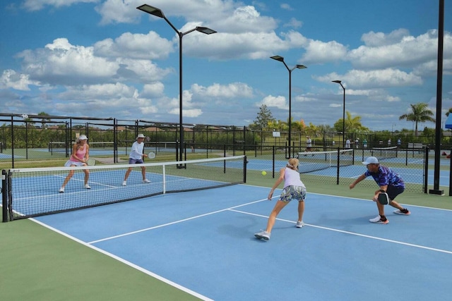 view of tennis court