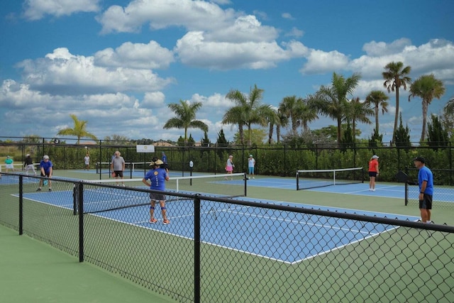 view of tennis court