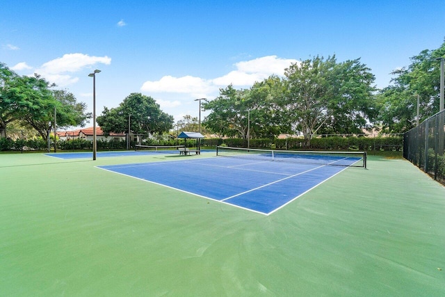 view of sport court