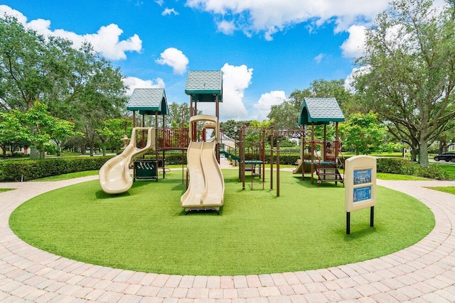 view of jungle gym