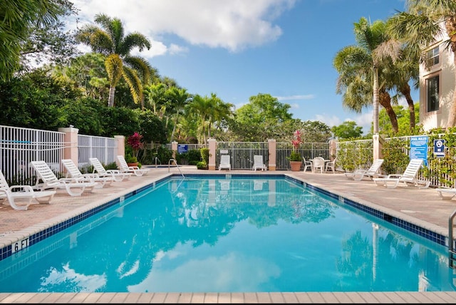 view of pool with a patio