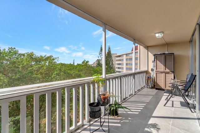 view of balcony