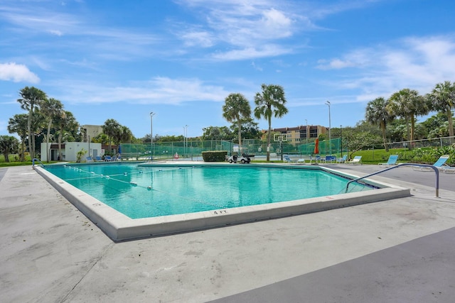 view of pool with a patio