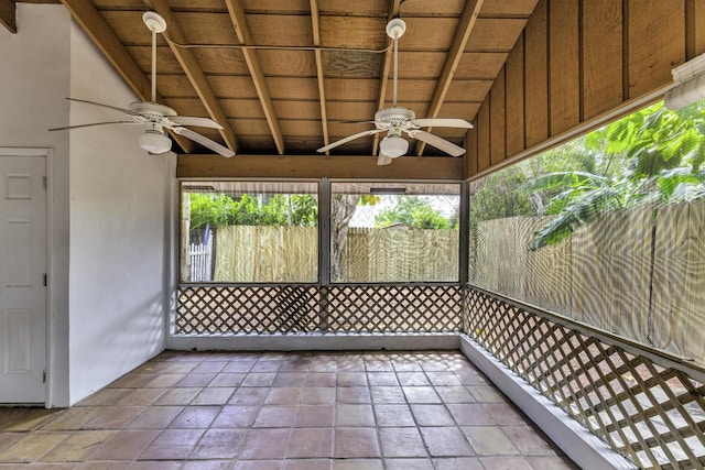 1912 NE 6th St, Deerfield Beach, FL 33441 - unfurnished sunroom with ceiling fan