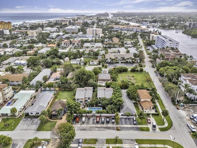 1912 NE 6th St, Deerfield Beach, FL 33441 - aerial overview of property's location with a nearby body of water and nearby urban area