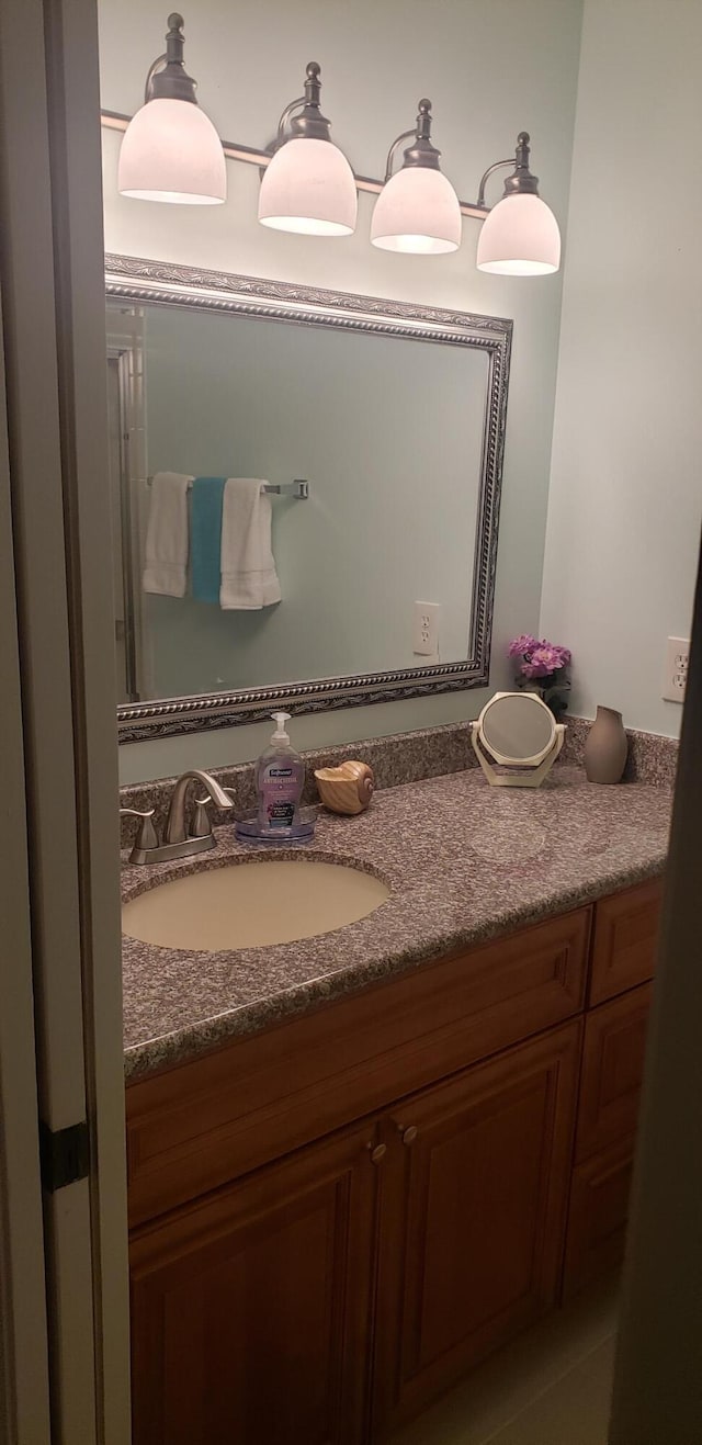 bathroom with vanity