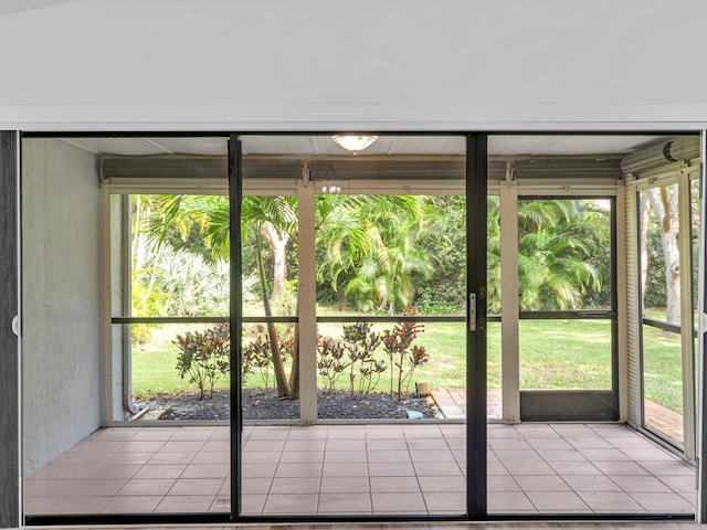 doorway with a wealth of natural light