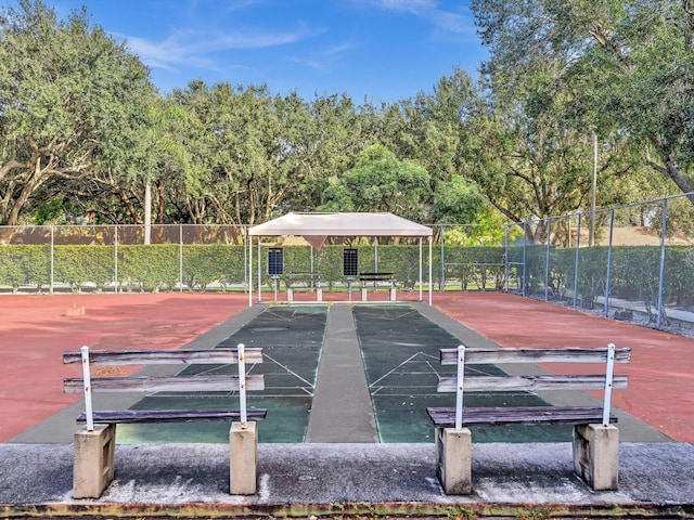 view of sport court