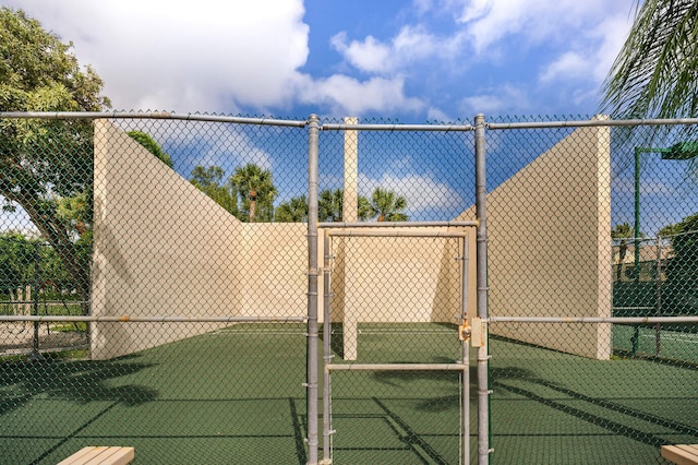 view of tennis court