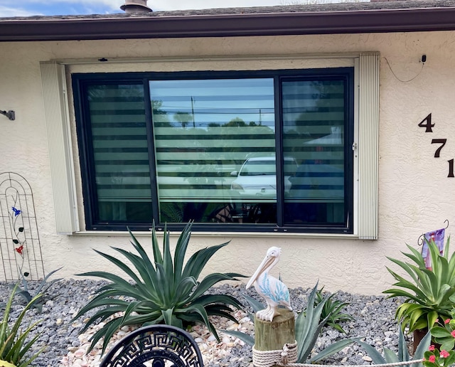 4715 Myrtle Dr, Fort Pierce, FL 34982 - details featuring stucco siding