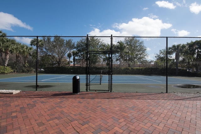 view of tennis court