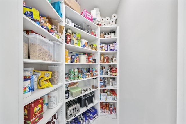 view of pantry