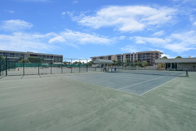 view of tennis court