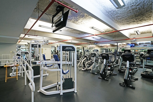 view of exercise room