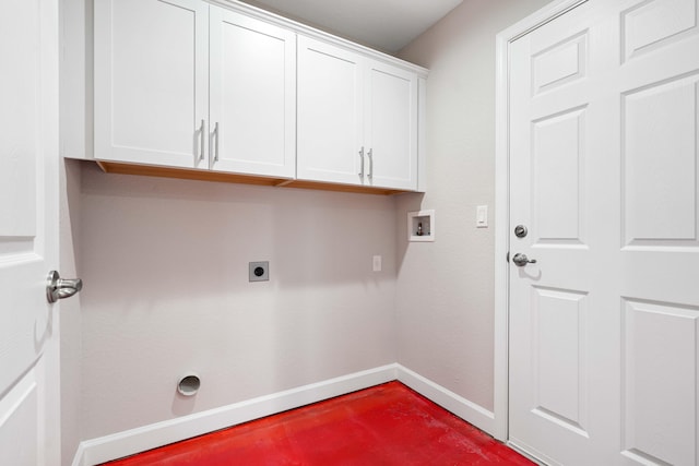 15093 Aguila Ave, Fort Pierce, FL 34951 - clothes washing area featuring hookup for a washing machine, electric dryer hookup, and cabinets