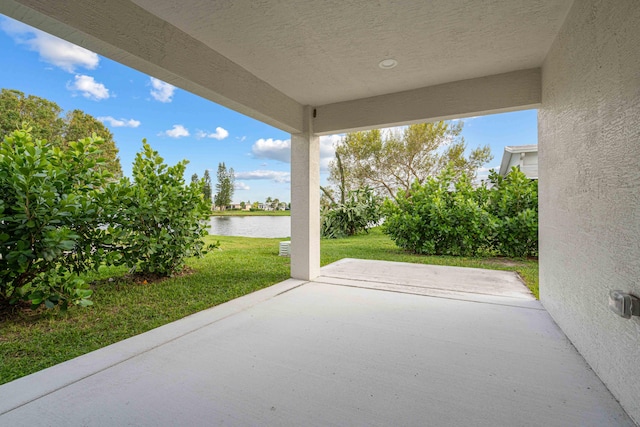 15093 Aguila Ave, Fort Pierce, FL 34951 - view of patio with a water view