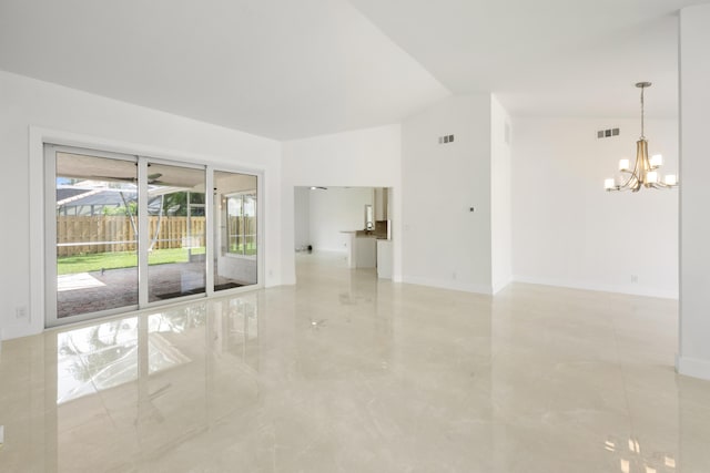 living room featuring ceiling fan and high vaulted ceiling