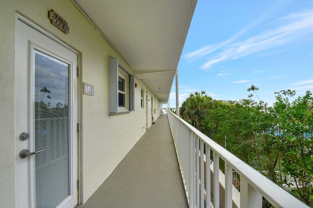 view of balcony