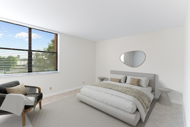 view of tiled bedroom