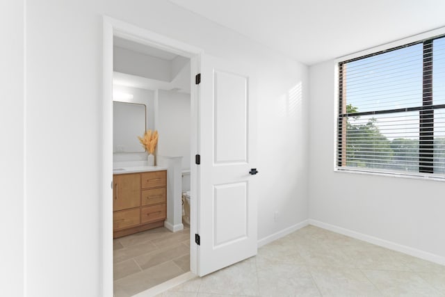 view of tiled bedroom