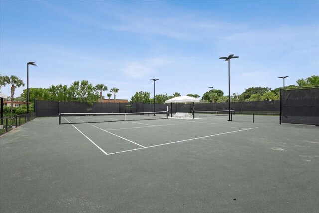 view of tennis court