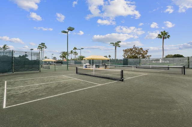 view of tennis court