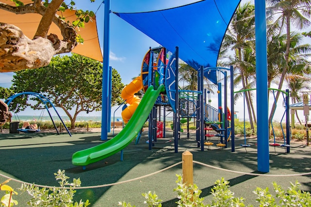 view of jungle gym