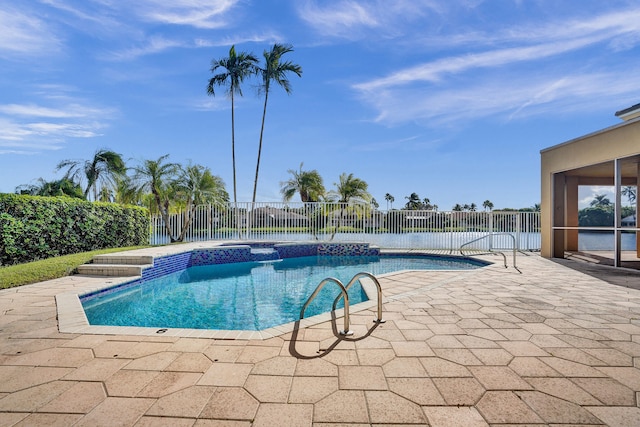 view of pool with a patio