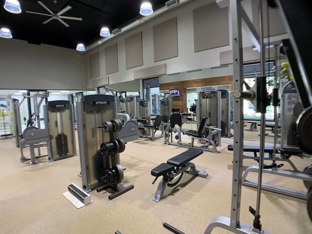 view of exercise room