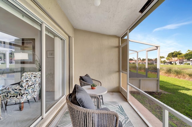 view of sunroom