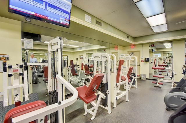 view of exercise room