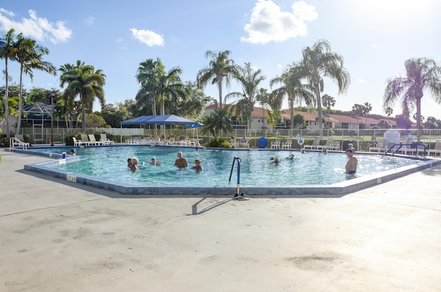 view of pool