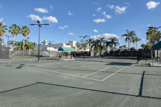 view of tennis court