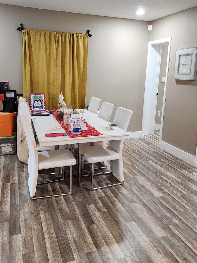 spare room featuring dark hardwood / wood-style flooring