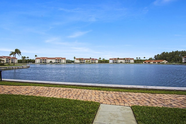 view of water feature