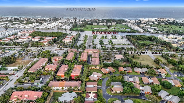 533 SE 28th Cir Unit 533, Boynton Beach, FL 33435 - aerial view of property's location featuring a nearby body of water and nearby suburban area